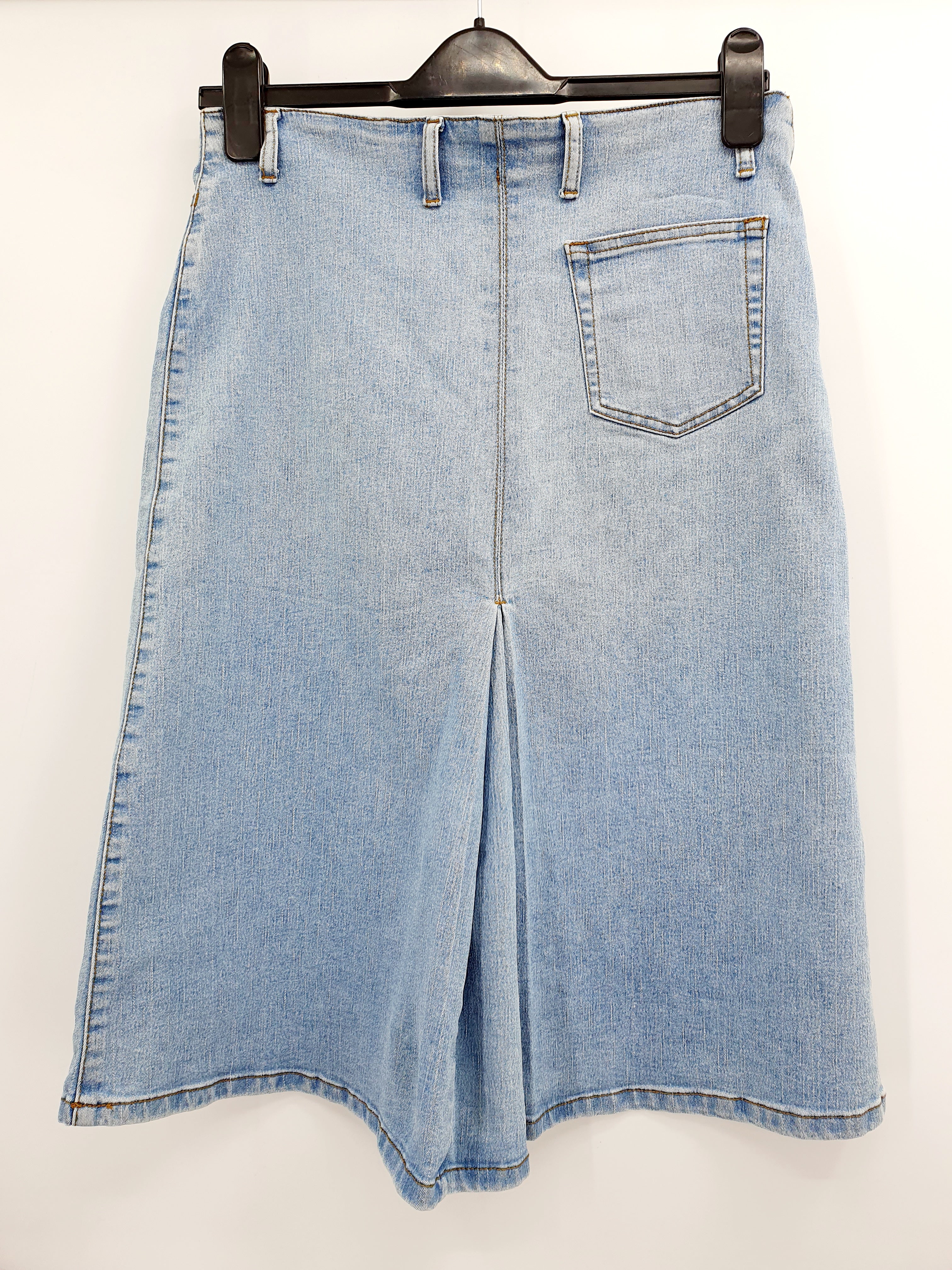 Martinelli, stretch denim skirt from the 90s, waist 76cm, size (36)38