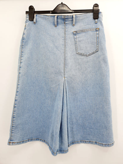 Martinelli, stretch denim skirt from the 90s, waist 76cm, size (36)38