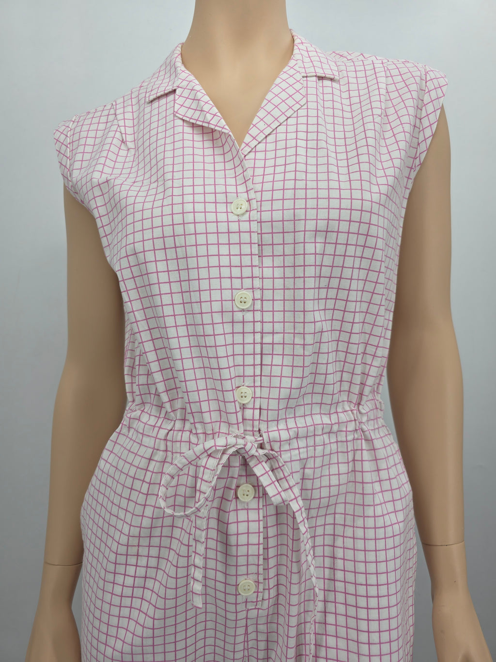 Finn-Flare, checked jumpsuit/overalls from the 80s, size 34-36