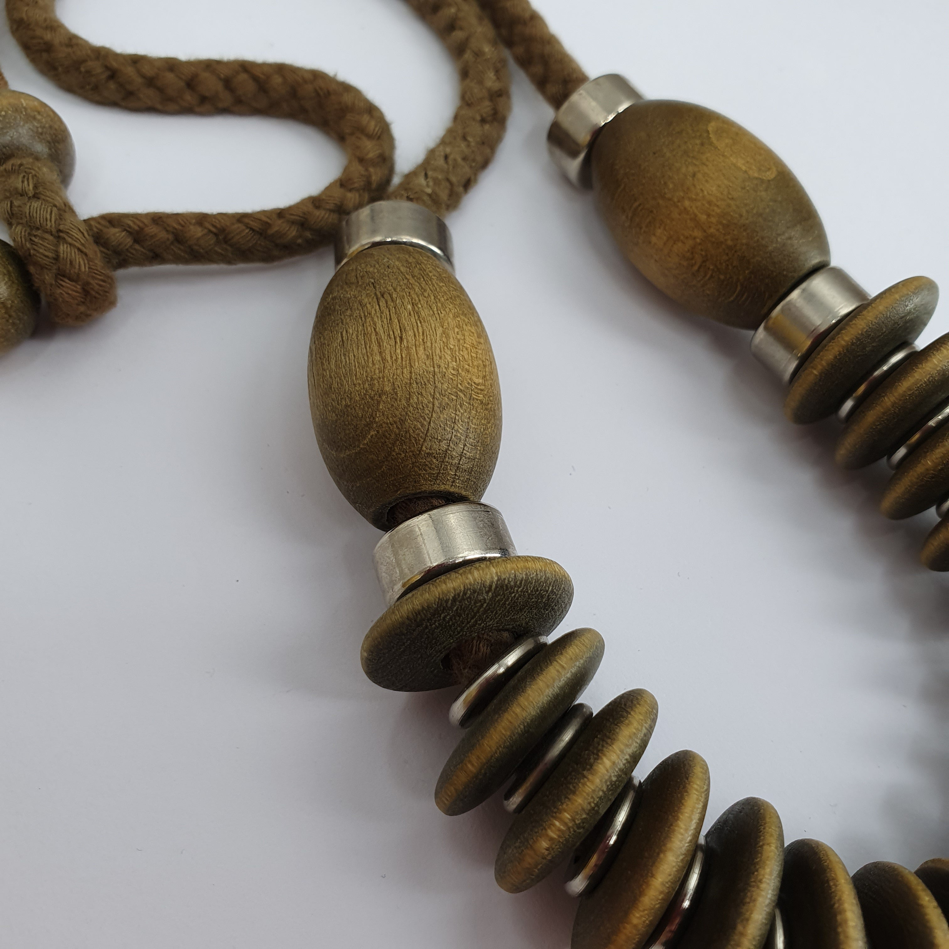 Aarikka, greenish necklace from the 80s-90s, length 65cm