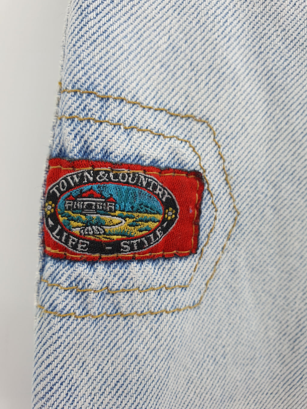 Billy Smith, high-waisted light jeans from the 80s, waist 70cm, size 34