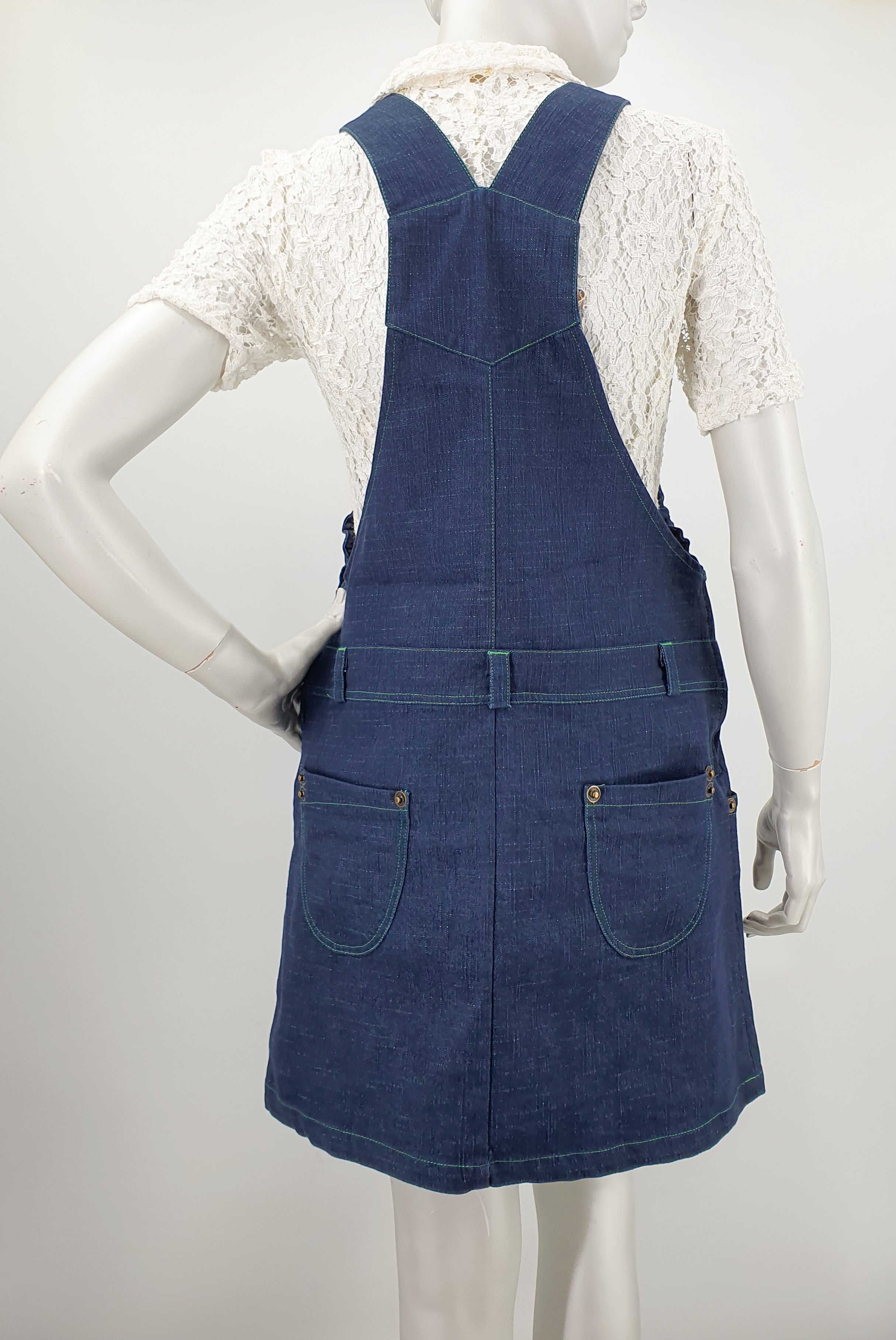 Missy Mom, maternity denim vest dress, size 36-38