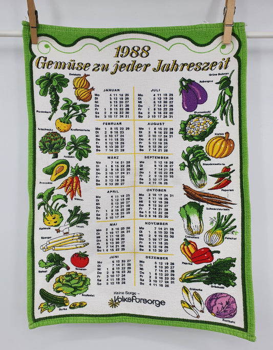 Kalenteri käsipyyhe 1988