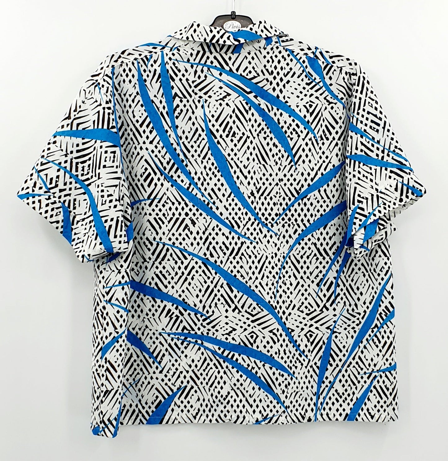 Muoti-Herrala, abstraktikuvioinen paita, 70-luku, koko naisten 42, miesten M(L)
