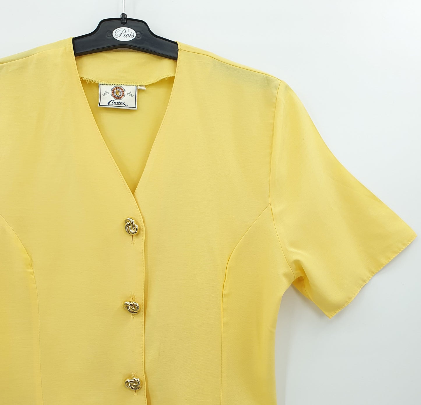 Lindex, vaaleankeltainen paita, 90-luku, koko 38-40