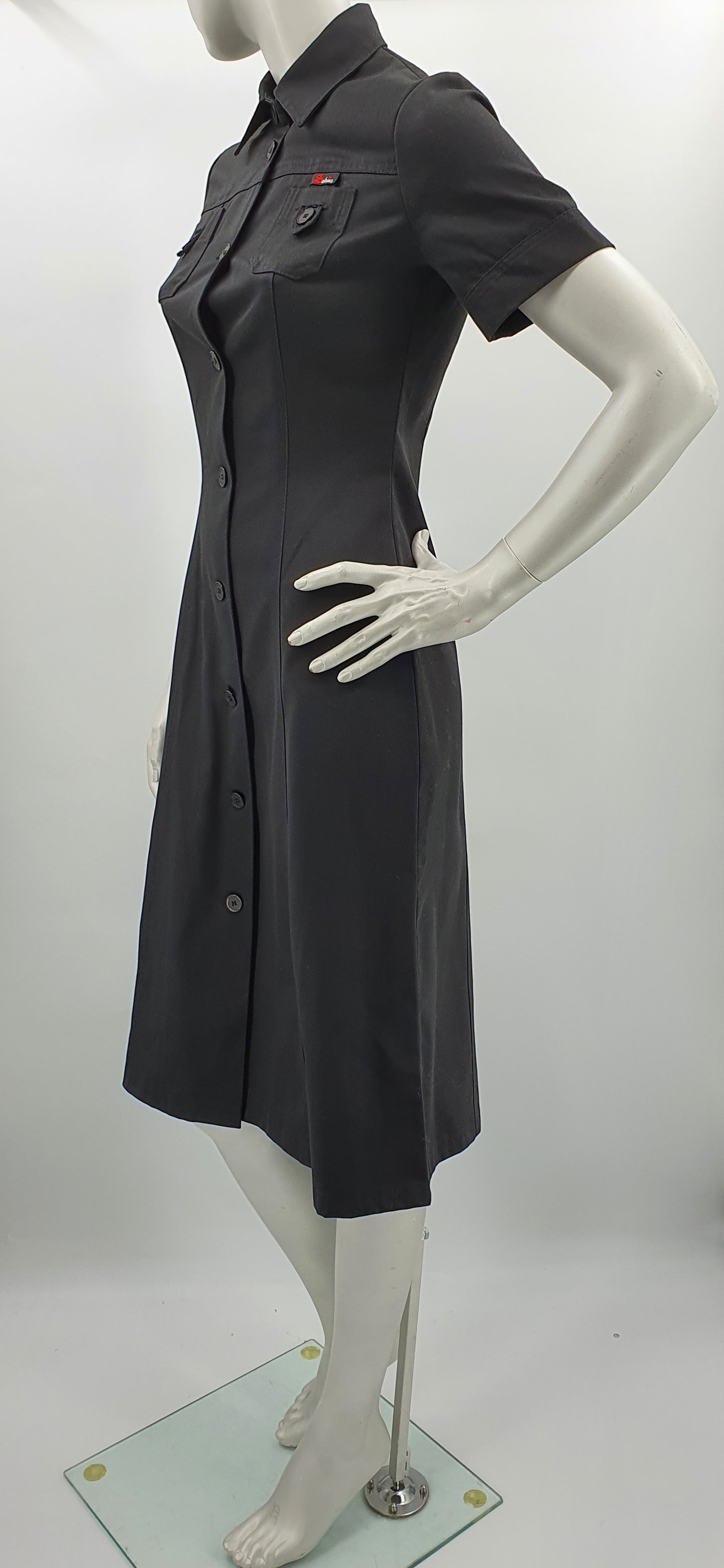 Sabrina, käyttämätön musta mekko, 70-80-luku, koko 34