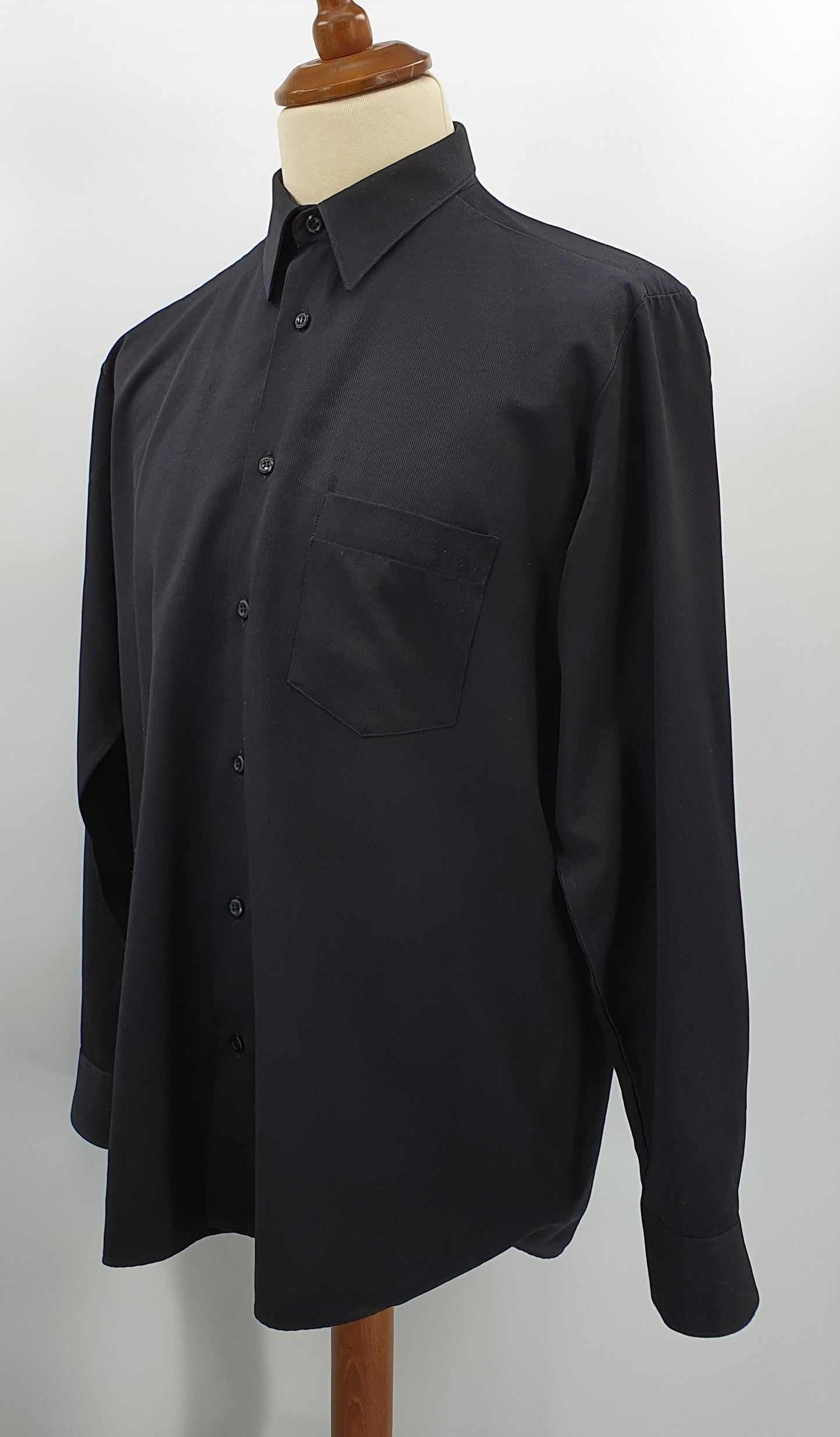 Tiklas, musta miesten paitapusero, 90-luku, koko M-L