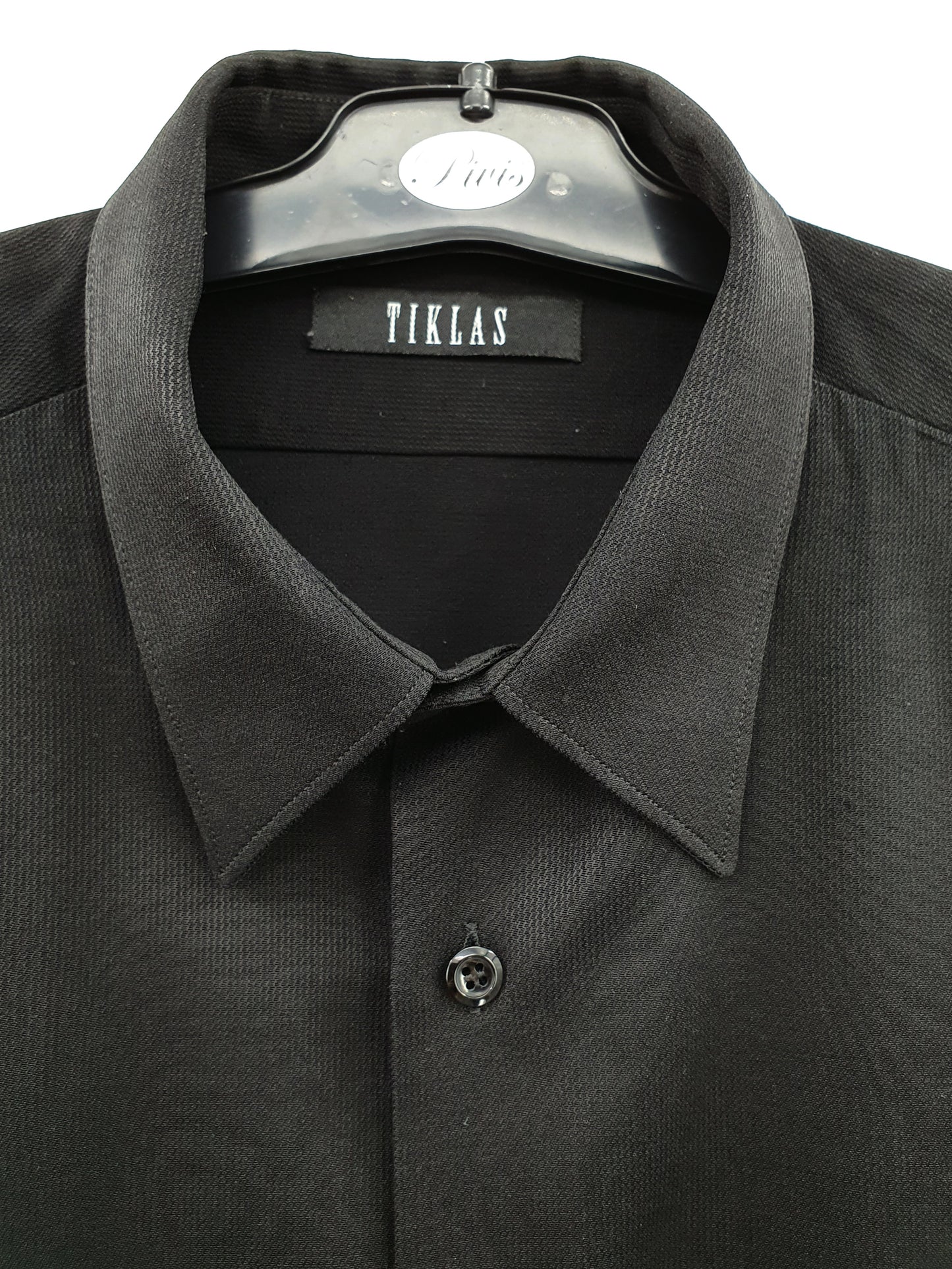 Tiklas, musta miesten paitapusero, 90-luku, koko M-L