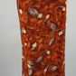 Ruosteenpunainen kietaisuhame, 90-luku, vyöt.ymp. 68-74cm, kokoarvio 34-36