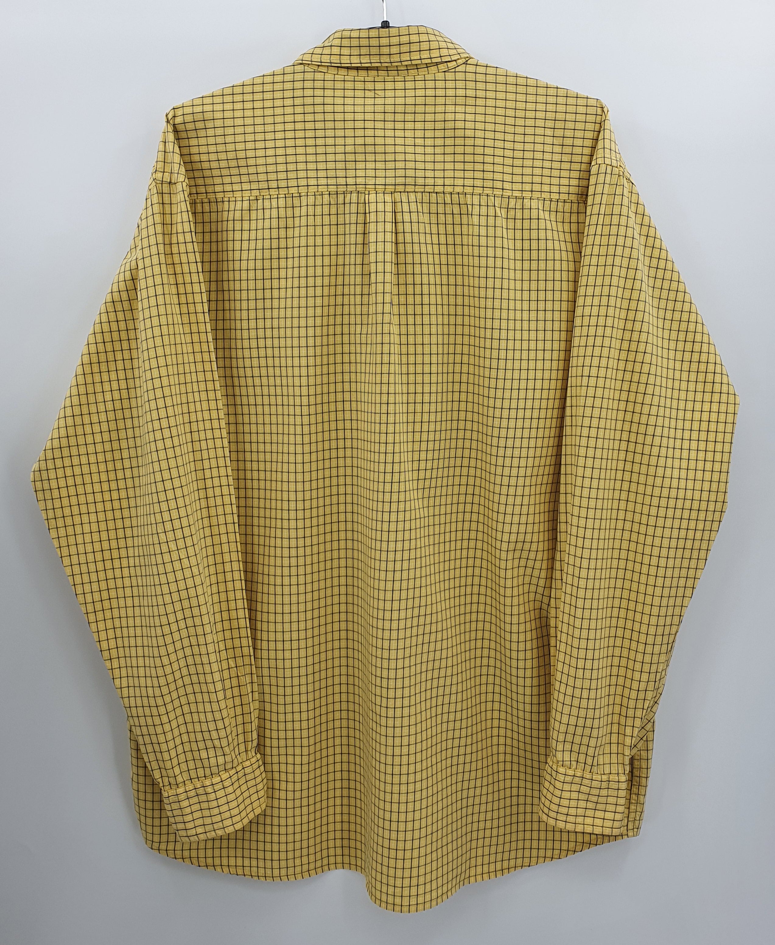 Reflex Classic, miesten keltainen paitapusero, 90-luku, koko (L)XL