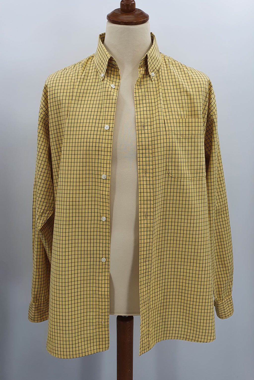Reflex Classic, miesten keltainen paitapusero, 90-luku, koko (L)XL