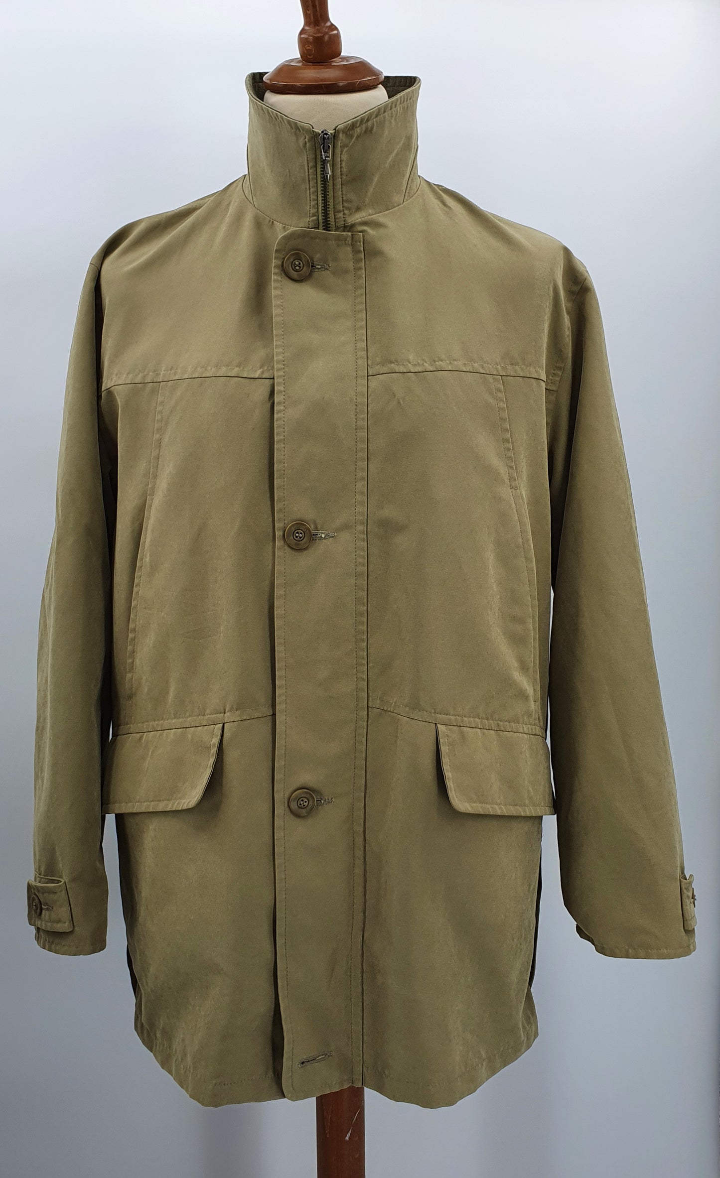 Santarelli, miesten vaalea takki, 90-luku, koko M