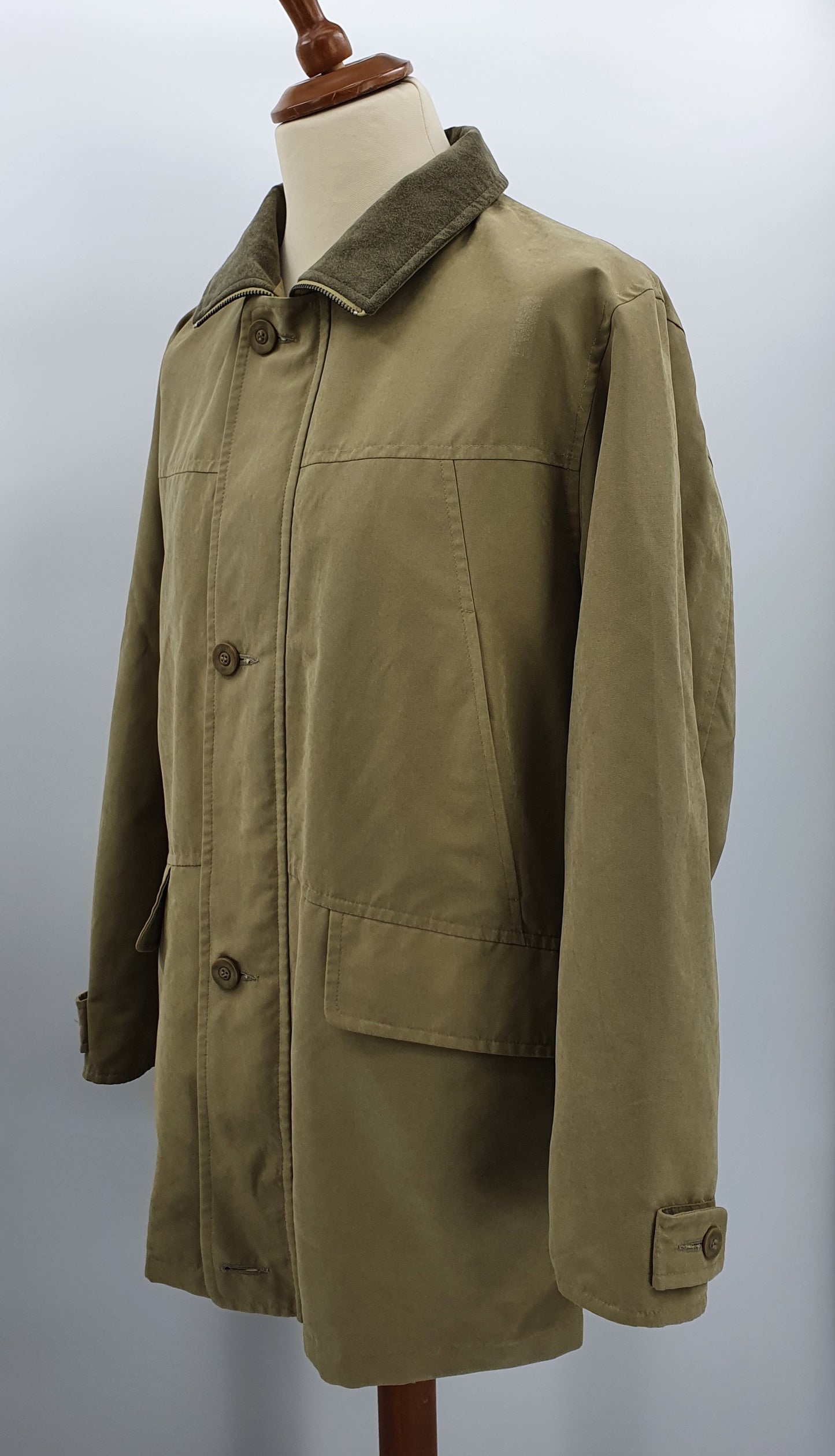 Santarelli, miesten vaalea takki, 90-luku, koko M