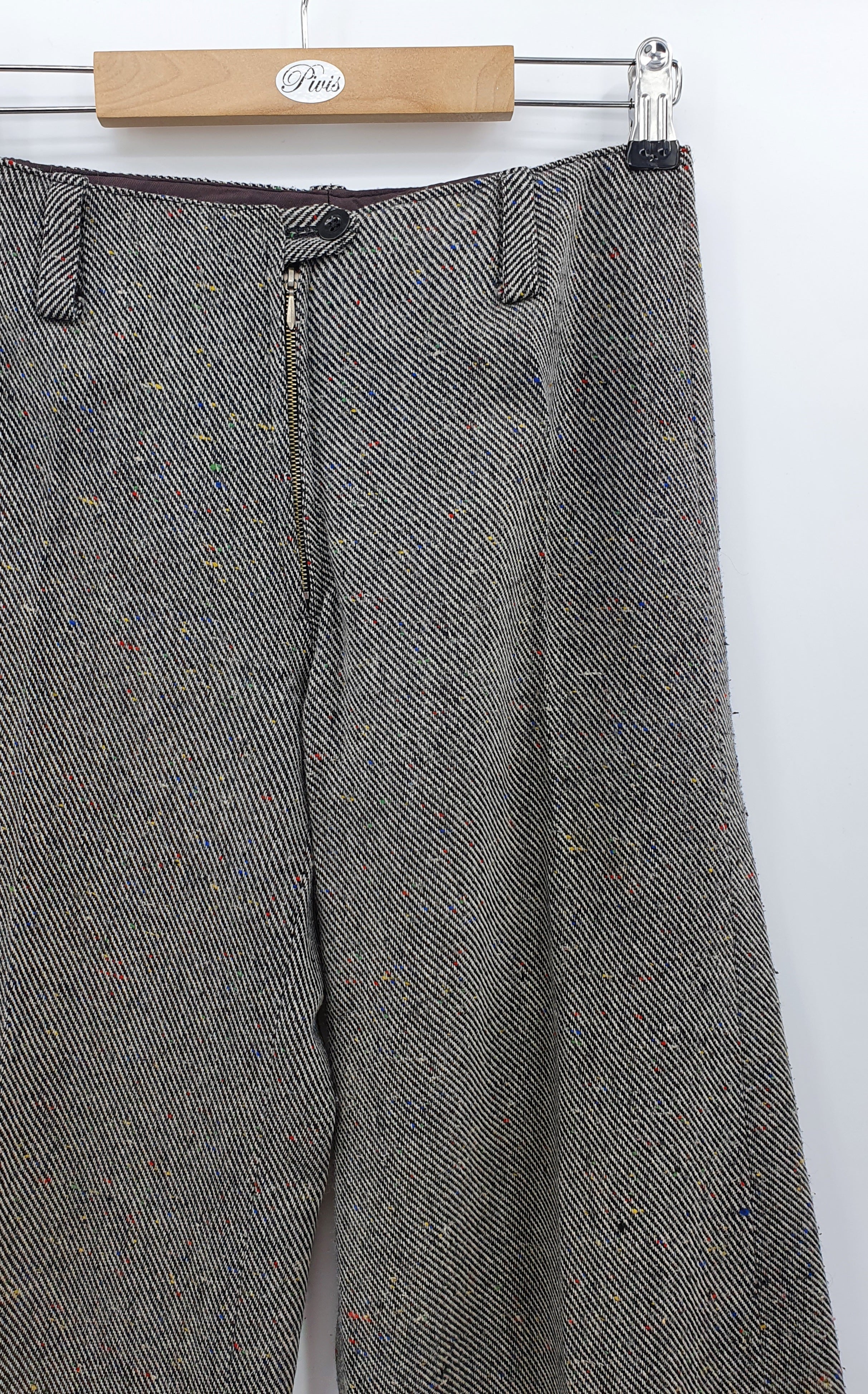 Flared wool trousers from the 70s, waist 68cm, size 34
