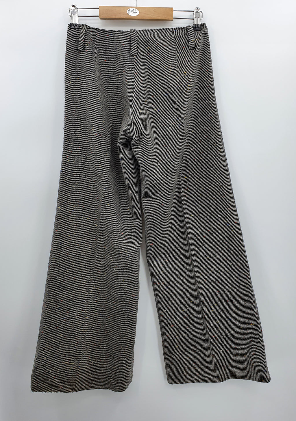 Flared wool trousers from the 70s, waist 68cm, size 34