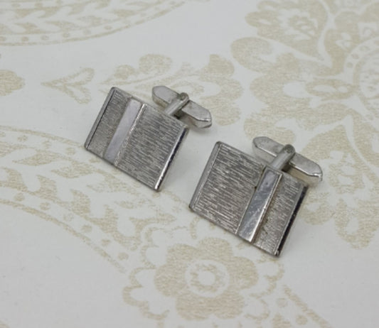 Cufflinks from the 60s-70s, steel plates