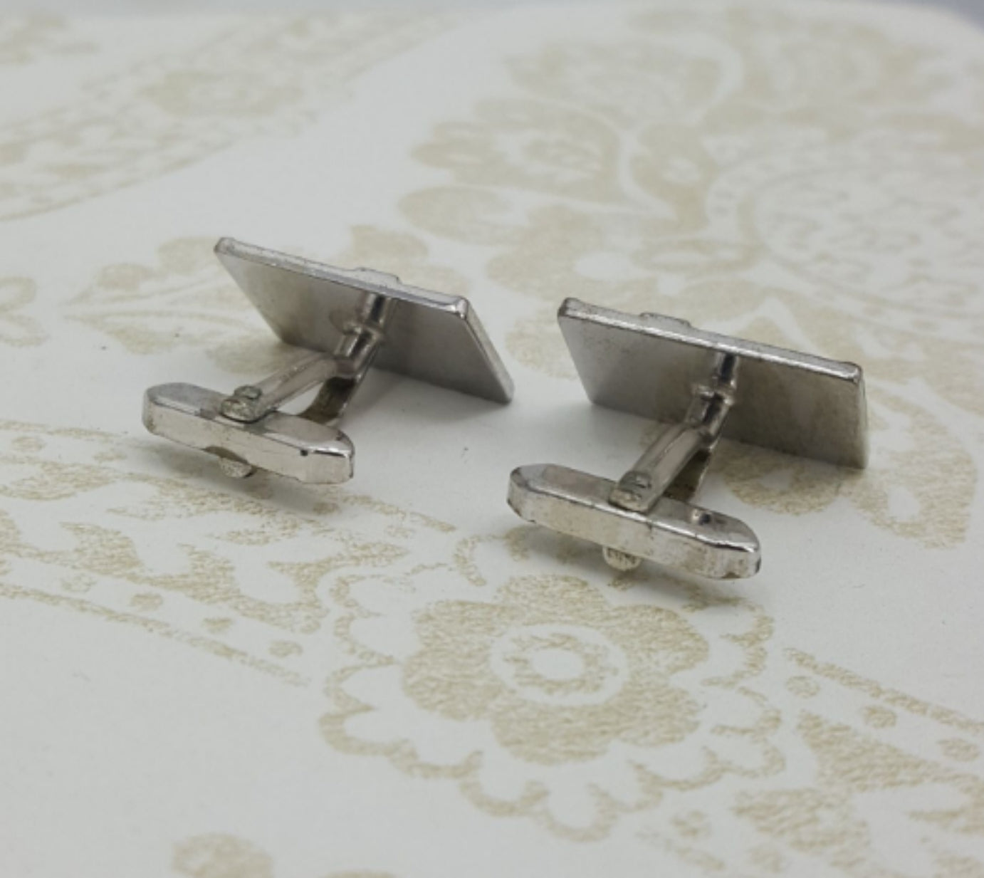 Cufflinks from the 60s-70s, steel plates