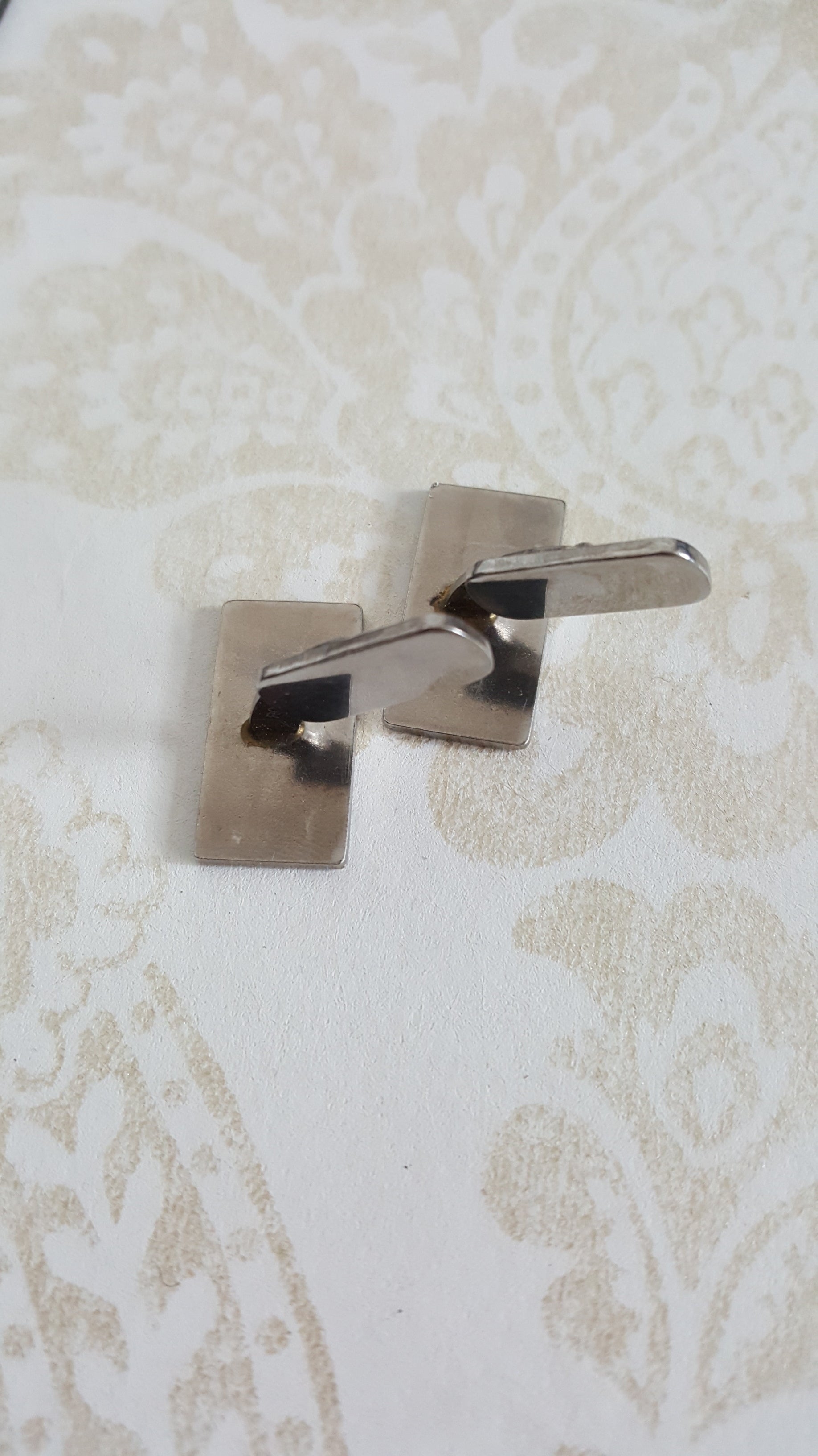 Vintage cufflinks with Helge text from the 50s-60s