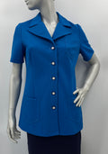 Blue shirt jacket, 70s, size 38