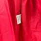 FinnLassie, kirkkaanpunainen kevyttoppatakki, 80-luku, koko 38-40