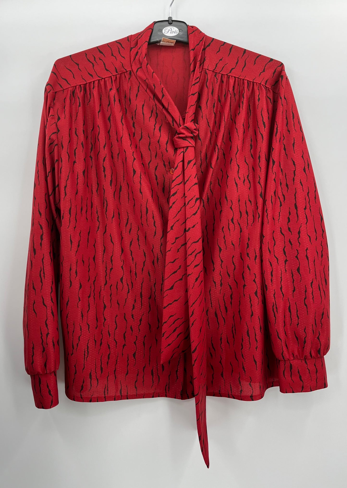 Oravais, punainen paitapusero, 80-luku, koko 40-42