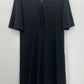 Kati-Myynti, musta mekko hopeisilla pilkuilla, 70-80-luku, koko 38-40