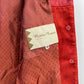 Mokka-Nappa, punainen mokkanahkatakki, 80-90-luku, koko 36