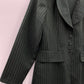 Tazzia, tummanvihreä pitkä jakku, 90-luku, koko 36-38