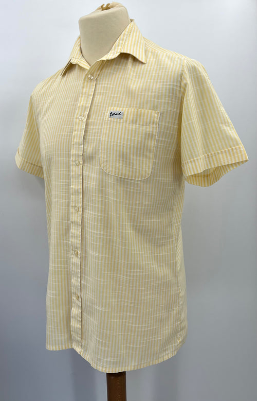 Billiard, men's striped shirt, 90s, size S