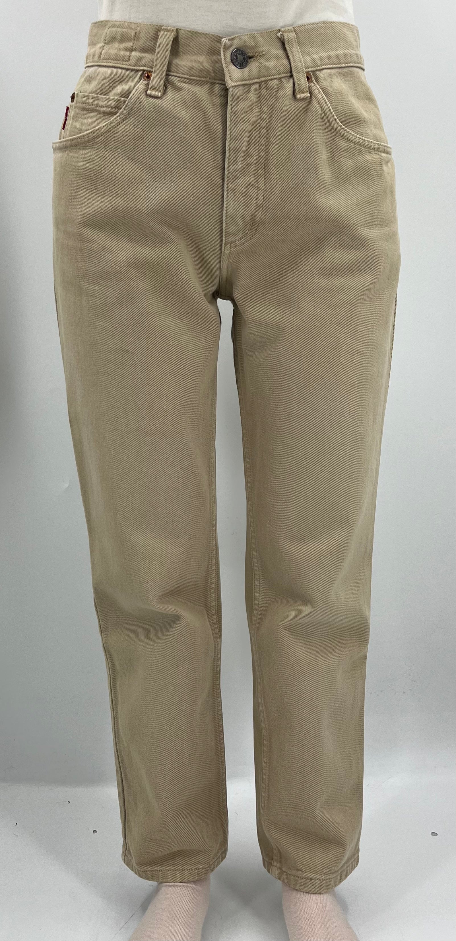 Beavers, light beige jeans, 80s, waist 70cm, size 34-36