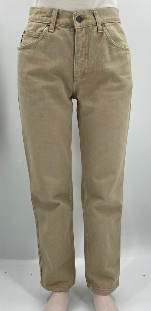 Beavers, light beige jeans, 80s, waist 70cm, size 34-36