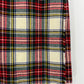 Moffat Woollens, puna-valkoinen villahame, 70-80-luku, vyöt.ymp. 64-66cm, kokoarvio 34