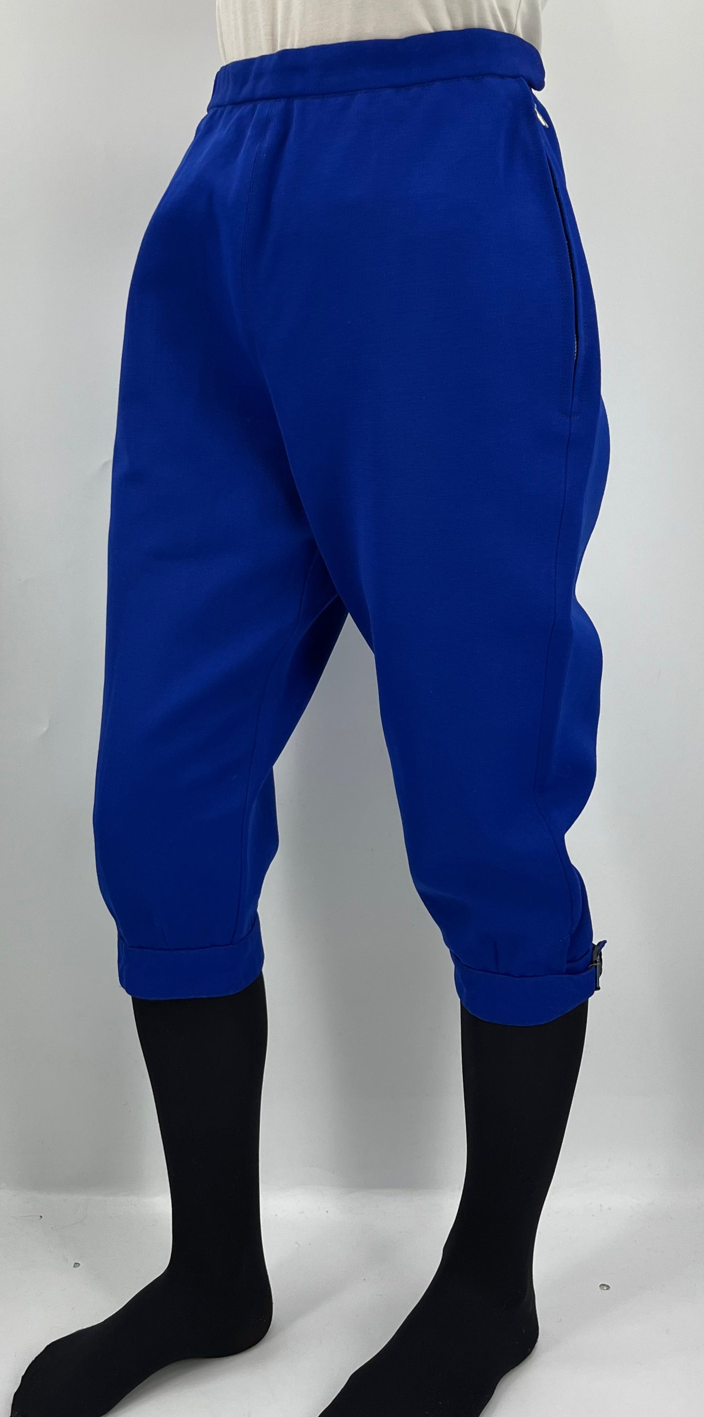 Bogner, tummansiniset hiihtarit, 60-70-luku, vyöt.ymp. 66cm, kokoarvio 34